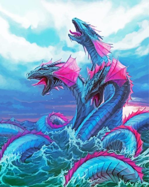 Fantasy Sea Monsters paint by number