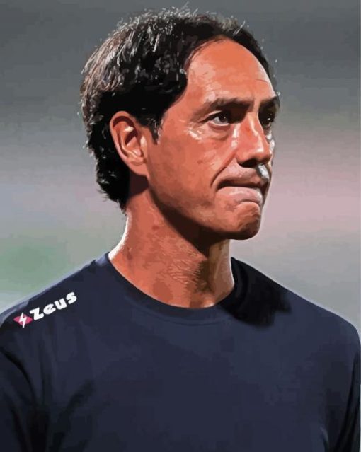 Former Footballer Alessandro Nesta paint by number
