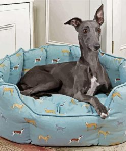 Grey Whippet Lurcher paint by number