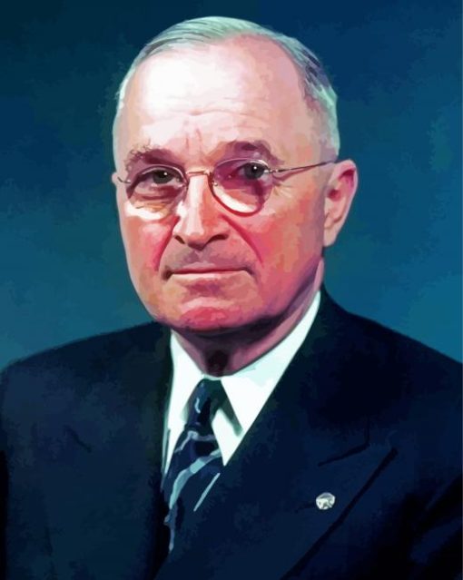 Harry S Truman President paint by number
