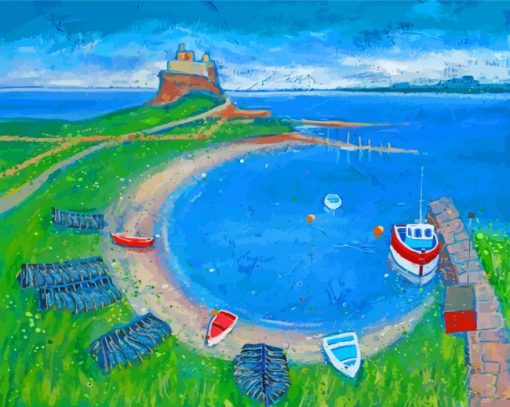 Holy Island Of Lindisfarne Art paint by number