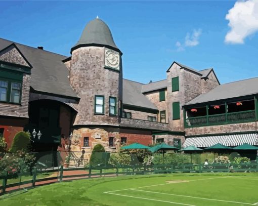 International Tennis Hall Of Fame Newport Rhode Island paint by number