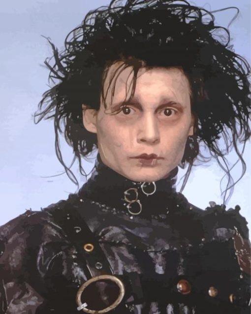 Johnny Depp Edward Scissorhands paint by number