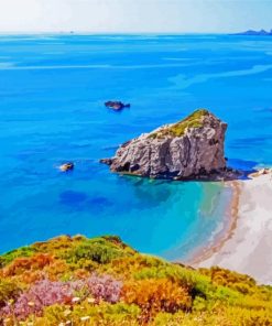 Kythira Greece Seascape paint by number