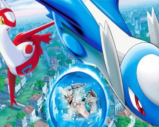 Latios And Latias paint by number