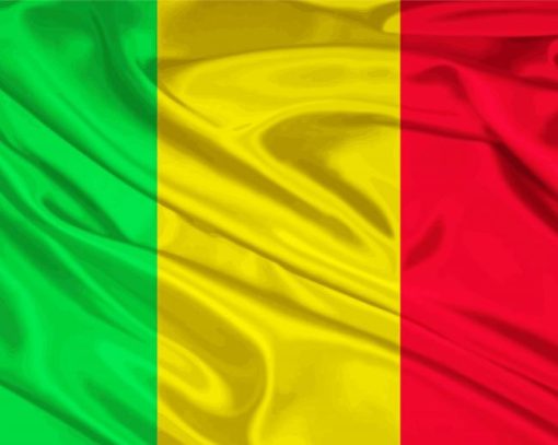 Mali Flag paint by number