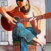 Man Playing Guitar Art paint by number