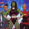 Marvel Women paint by number