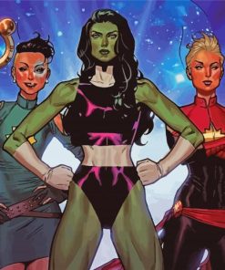 Marvel Women paint by number