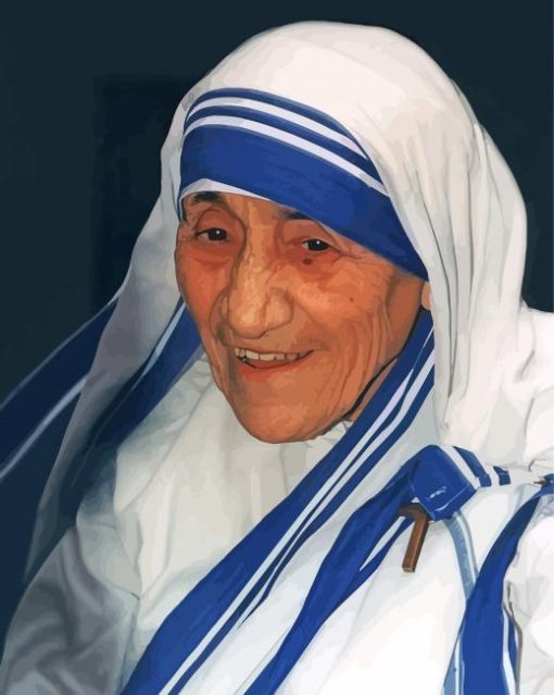 Mother Teresa paint by number