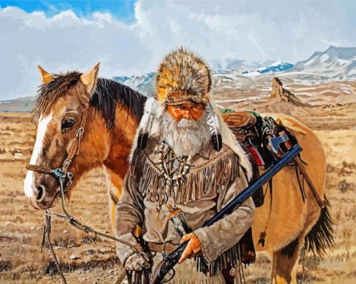 Mountain Man paint by number