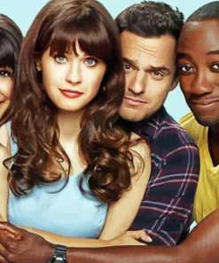 New Girl Characters paint by number