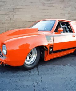 Orange Pinto Car paint by number