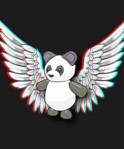 Panda With Wings paint by number