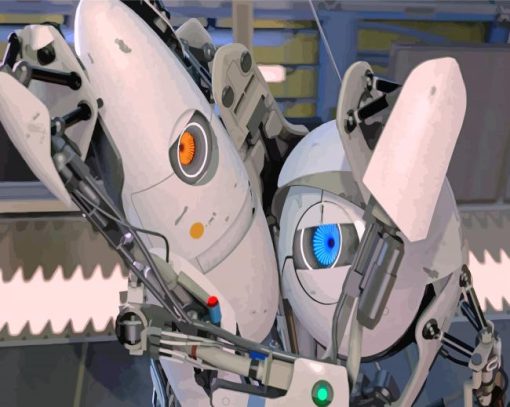 Portal 2 Robots paint by number