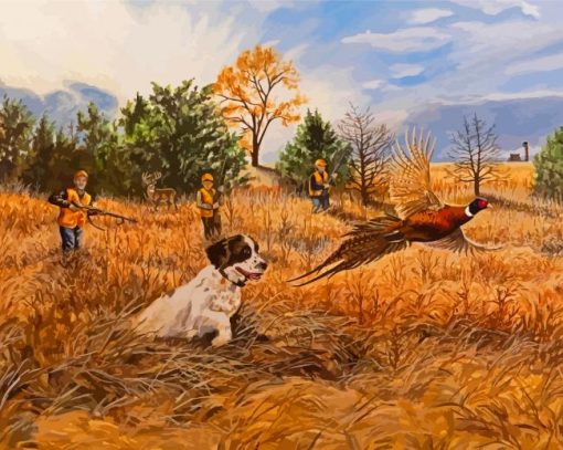 Quail Hunting paint by number