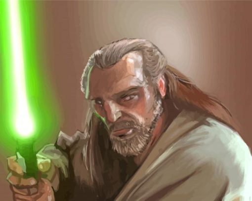 Qui Gon Art paint by number