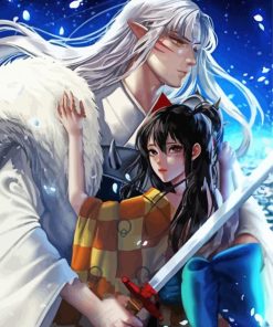 Rin And Sesshomaru Anime paint by number