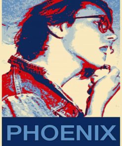 River Phoenix Poster paint by number