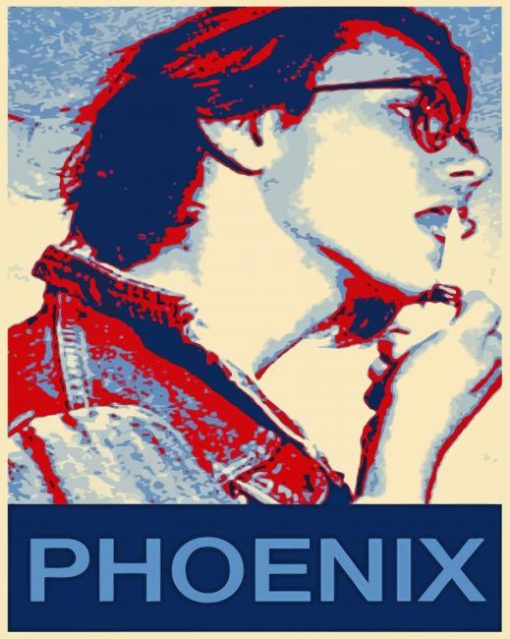 River Phoenix Poster paint by number