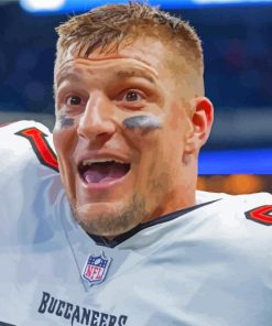Rob Gronkowski Football Player paint by number
