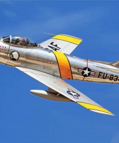 Sabre F86 Jet Fighter paint by number