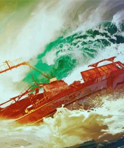 Ship Wrecks Art paint by number
