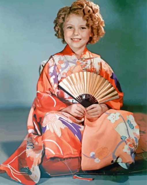 Shirley Temple Asian Mood paint by number