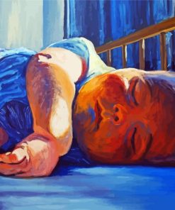 Sleeping Baby Boy Art paint by number