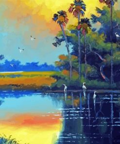 Sunrise On The Indian River By Willie Daniels paint by number