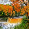 Tahquamenon Michigan Waterfall Park paint by number