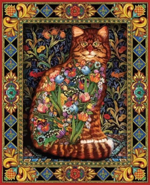 Tapestry Cat paint by number