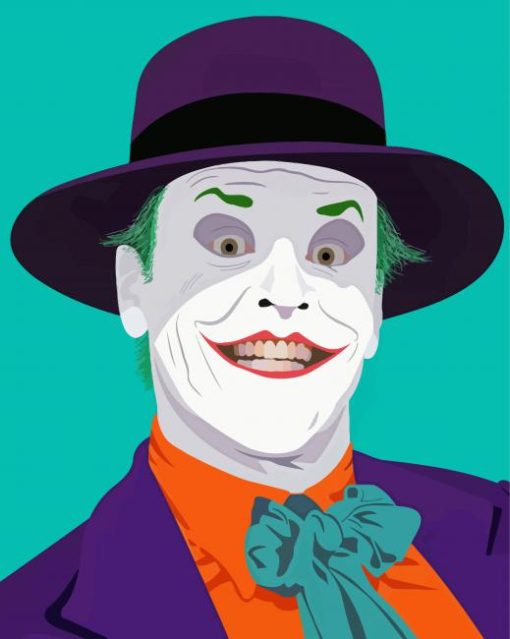 The Joker Jack Nicholson paint by number
