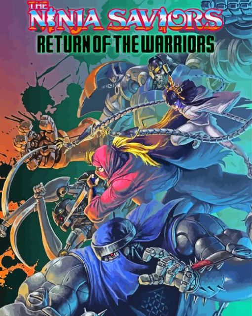 The Ninja Saviors Return Of The Warriors paint by number