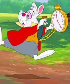 The White Rabbit Alice In Wonderland Animation paint by number