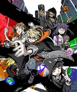 The World Ends Video Game Paint by number