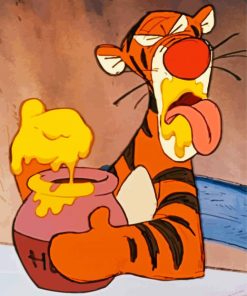 Tigger Winnie The Pooh paint by number