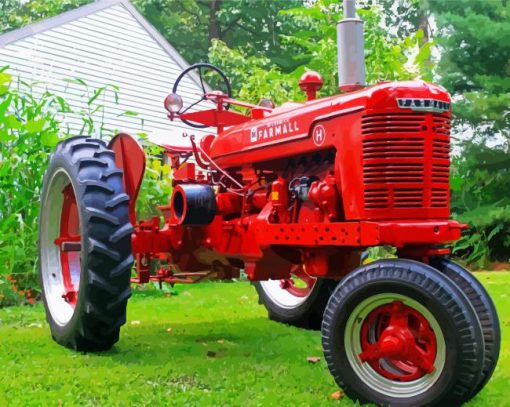 Aesthetic Farmall paint by number
