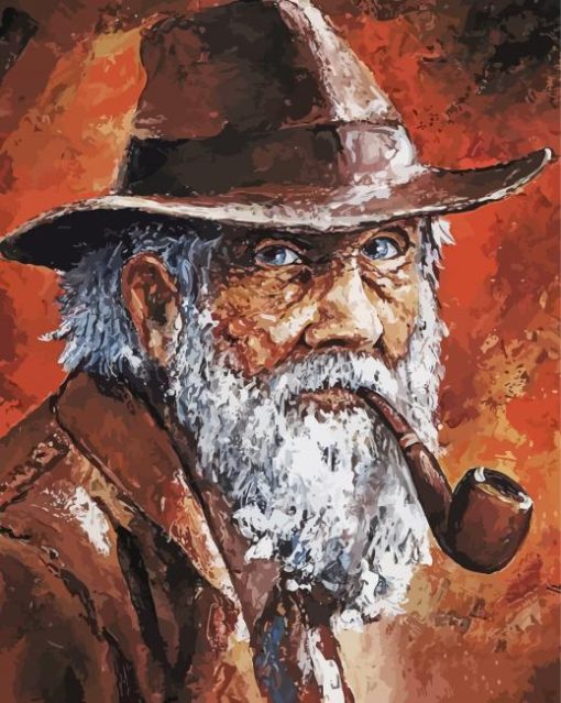 Aesthetic Man Pipe paint by number