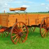 Antique Western Wagon paint by number