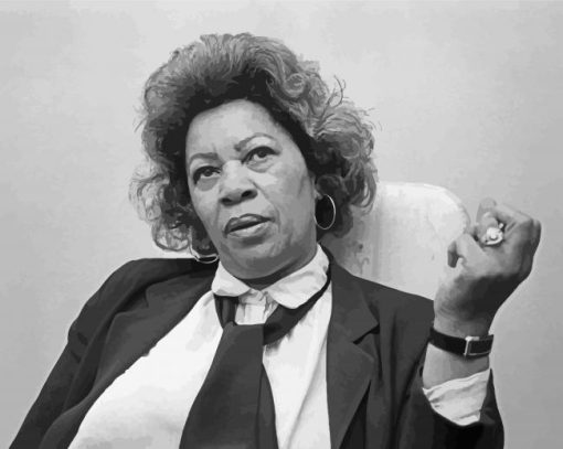 Black And White Toni Morrison paint by number