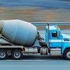 Blue Cement Truck paint by number