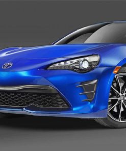 Blue Toyota 86 Art paint by number