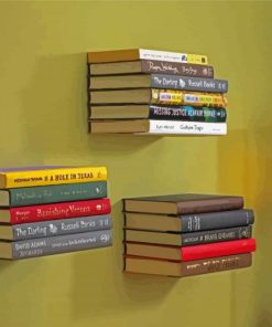 Books On Shelf paint by number
