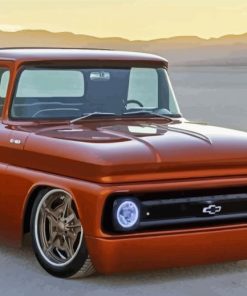 Brown C10 Chevy Truck paint by number