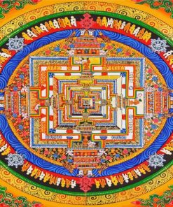 Buddhist Traditional Mandala paint by number