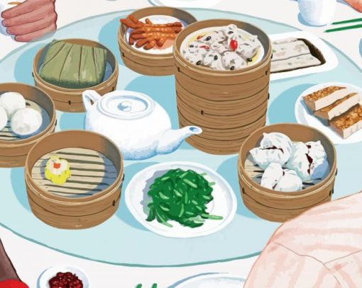 Chinese Food Art paint by number