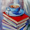 Coffee And Book Art paint by number