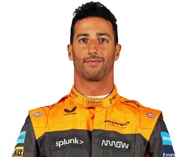 Cool Daniel Ricciardo paint by number
