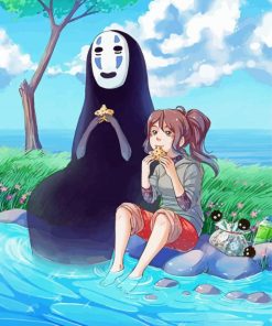 Cool Chihiro And No Face paint by number